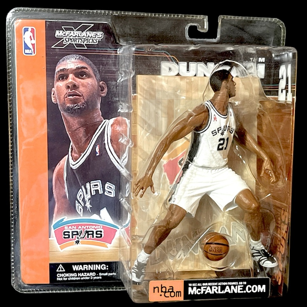 2002 McFarlane NBA Series 1 TIM DUNCAN San Antonio Spurs Chase Variant Figure
